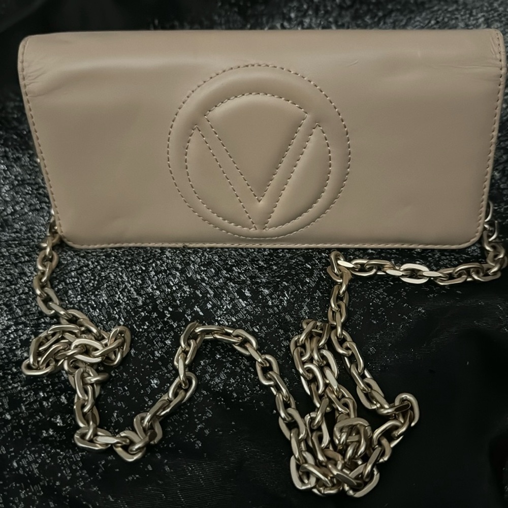 Cream Valentino Crossbody Wallet